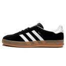 Tênis Adidas Gazelle Indoor Feminino "Black White Gum" Preto / Branco