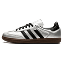 Tênis Adidas Samba OG Feminino "Silver Metallic Black Gum" Prata