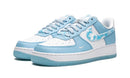 Tênis Air Force 1 Feminino "Nail Art" Azul / Branco