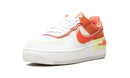 Tênis Air Force 1 Shadow Feminino "Magic Ember" Branco / Laranja