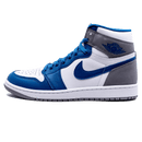 Tênis Air Jordan 1 High "True Blue" Azul / Cinza