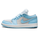 Tênis Air jordan 1 Low Feminino "Aluminium" Azul / Cinza