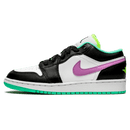 Tênis Air Jordan 1 Low Feminino "Black White Purple" Colorido