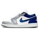 Tênis Air jordan 1 Low Feminino "French Blue" Cinza / Azul