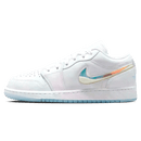 Tênis Air Jordan 1 Low Feminino "Glitter Swoosh" Branco