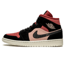 Tênis Air Jordan 1 Mid Feminino "Canyon Rust" Rosa / Preto