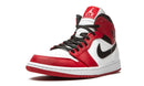 Tênis Air Jordan 1 Mid Feminino "Chicago White Heel" Vermelho / Branco