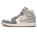 Tênis Air Jordan 1 Mid Masculino "Coconut Milk Particle Grey" Cinza