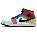 Tênis Air Jordan 1 Mid Feminino "Lightbulb" Colorido