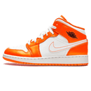 Tênis Air Jordan 1 Mid "Metallic Orange" Laranja