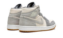 Tênis Air Jordan 1 Mid Masculino "Coconut Milk Particle Grey" Cinza