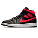 Tênis Air Jordan 1 Mid Feminino "Siren Red" Preto / Rosa