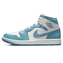 Tênis Air Jordan 1 Mid "UNC" Azul / Branco