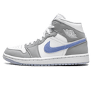 Tênis Air Jordan 1 Mid Feminino "Wolf Grey" Cinza