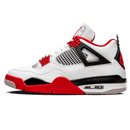 Tênis Air Jordan 4 "Fire Red" Branco / Vermelho