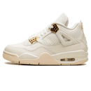 Tênis Air Jordan 4 "Metallic Gold" Branco / Dourado
