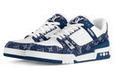 Louis Vuitton Trainer Monogram Denim White Blue