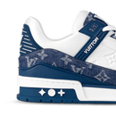 Louis Vuitton Trainer Monogram Denim White Blue