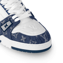 Louis Vuitton Trainer Monogram Denim White Blue