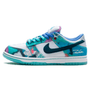Tênis Nike Dunk Low SB x Futura "Bleached Aqua" Azul