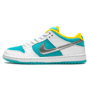 Tênis Nike Dunk Low SB x FTC "Lagoon Pulse" Branco / Azul