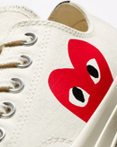 Converse x Comme des Garçons Play Low Chuck 70 Branco